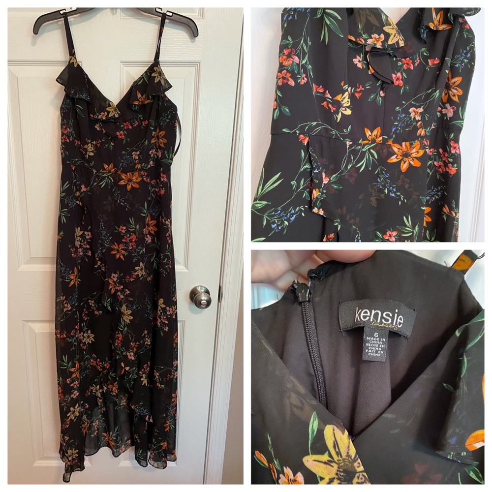 Kenzie Summer Floral High-Low Dress